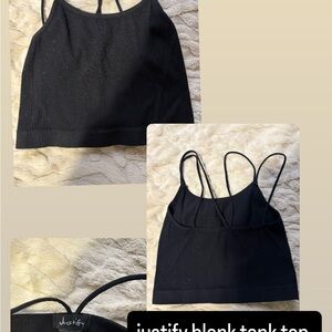 Justify Black Tank Top